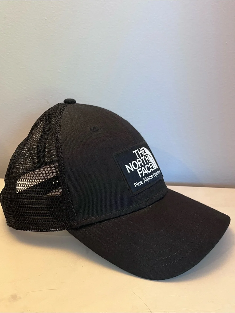 The North Face Black Logo Mesh Cap